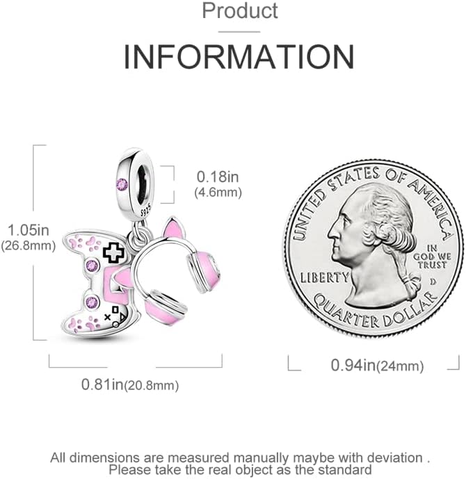 CYCUFF Store 925 Sterling Silver Charms Suitable for Charm Necklaces, Bracelet Pendants Beads Jewellery Gift for Women Family Friends - Image 3